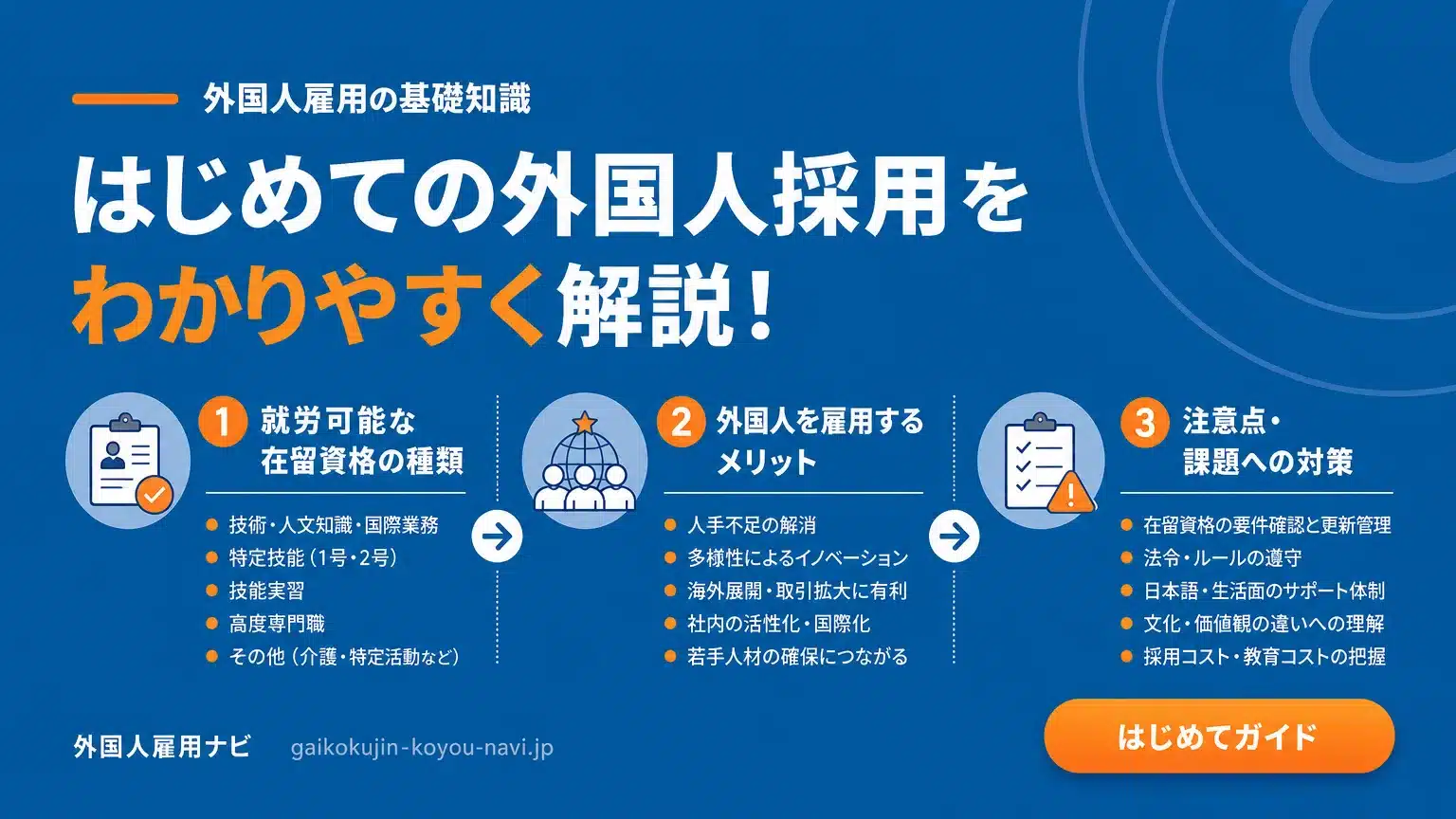 外国人雇用を始める前に知るべき基礎知識