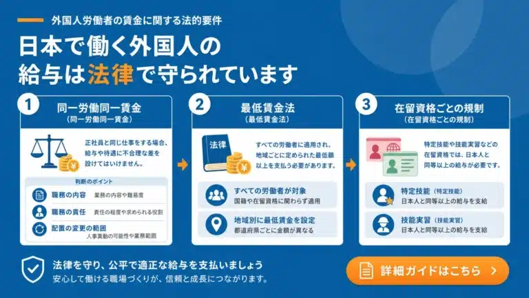 外国人労働者の給料相場は？賃金設定のルールと注意点