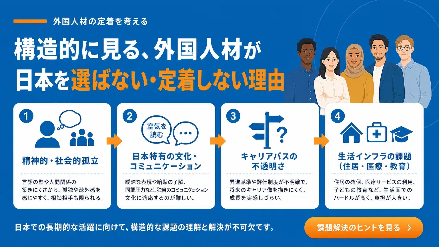 外国人材が日本を選ばない・定着しない「構造的な原因」を深掘り