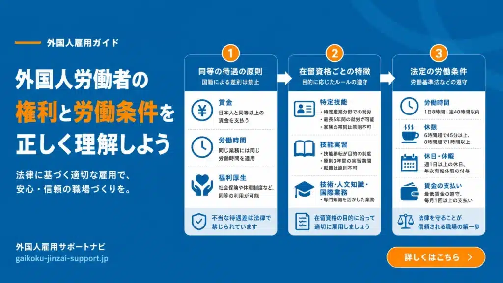 外国人労働者の労働環境整備ガイド|企業の義務と改善ポイント