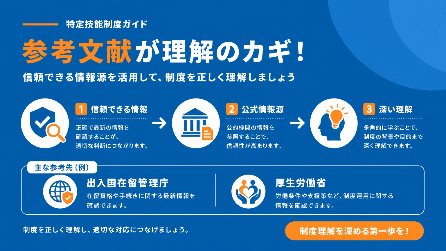 特定技能制度理解のための参考文献