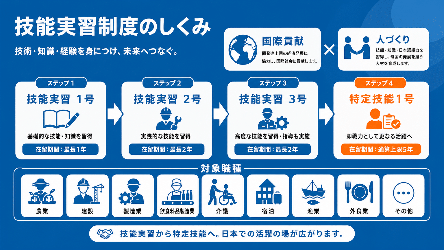 技能実習制度の全体像と「技能実習1号」の位置づけ