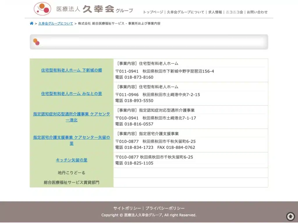 株式会社総合医療福祉サービス