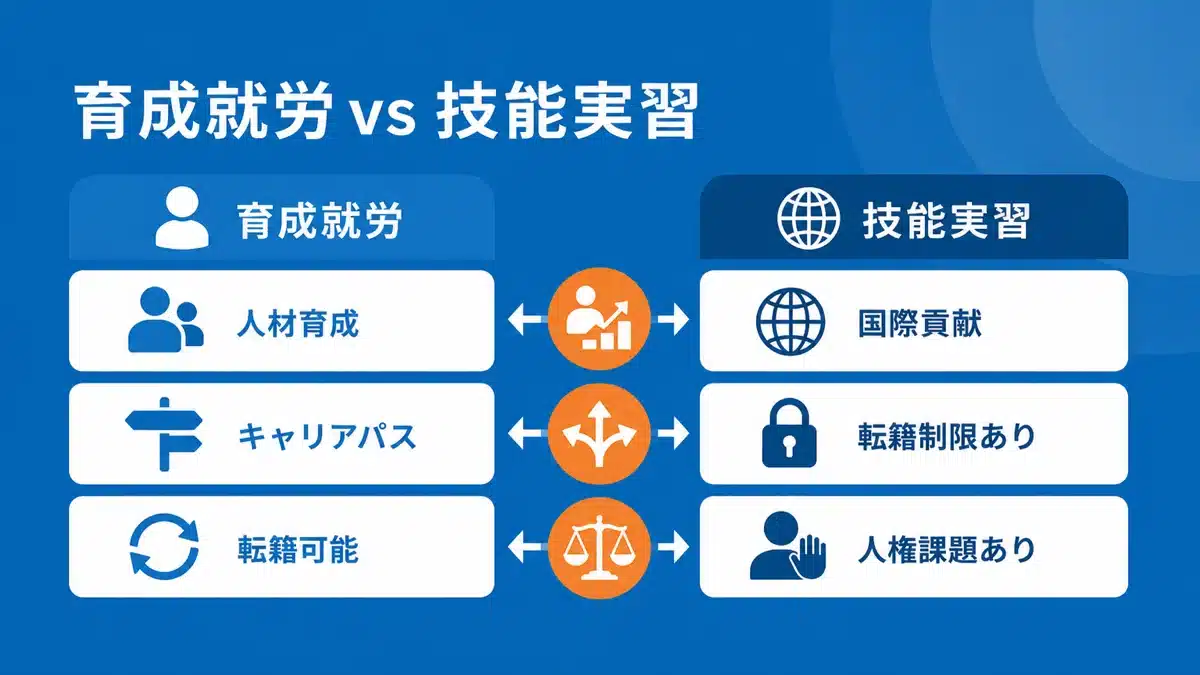 育成就労と技能実習制度の基本目的と課題